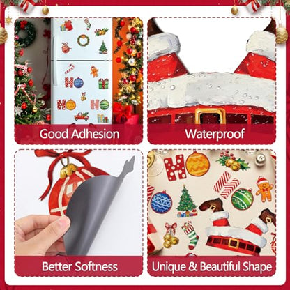Christmas Dishwasher Magnet Cover Santa Ho Ho Ho Kitchen Decor Set