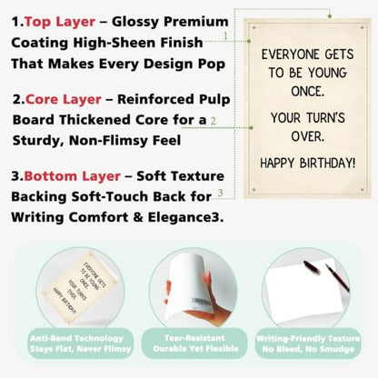 Funny Birthday Card for Men and Women SK-233 Old Age Joke Gift