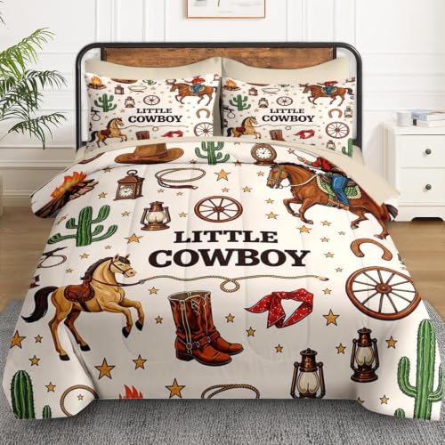 WeCozy Little Cowboy Full Size Comforter Set - Western Bedding