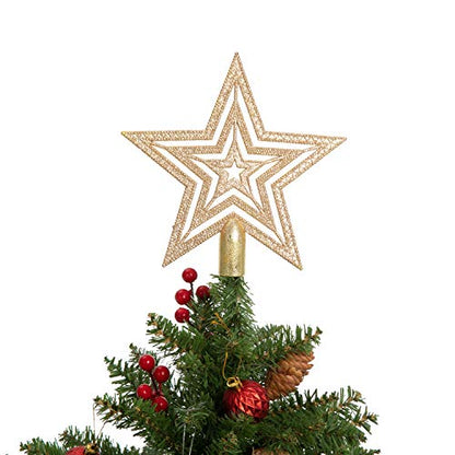3.6FT Artificial Christmas Tree with 150 Warm Lights & Ornaments - Indoor & Outdoor Holiday Decor