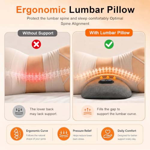 VivaSync Graphite Gray 3-in-1 Back Massager with Heat, Vibration & Airbag Traction