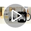 Fatbaby Player One Player Two Gamer Couples Mug Set Gift for Boyfriend Girlfriend – Valentine’s Day, Anniversary, Birthday, Christmas, 11 OZ