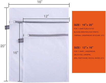 Kimmama Mesh Laundry Bag - Zippered Wash Bag for Delicates, Clothes, and Small Toys - Durable & Convenient