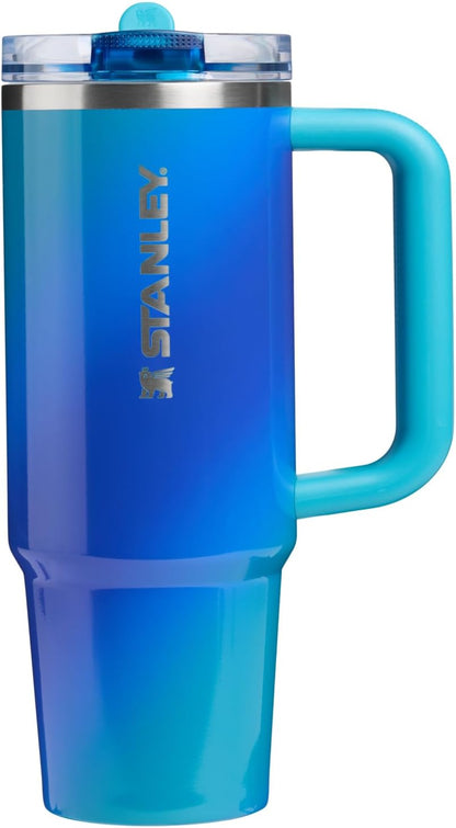 STANLEY Quencher ProTour Flip Straw Tumbler - 30 Oz Sea Glass Aura for Hydration On-the-Go