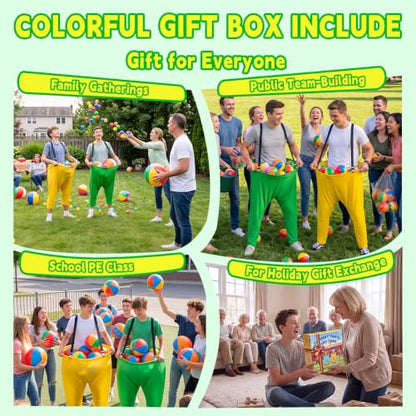 Large 4 Pack Granny Pants Yard Game Set for Kids & Adults - Outdoor Tossing Game