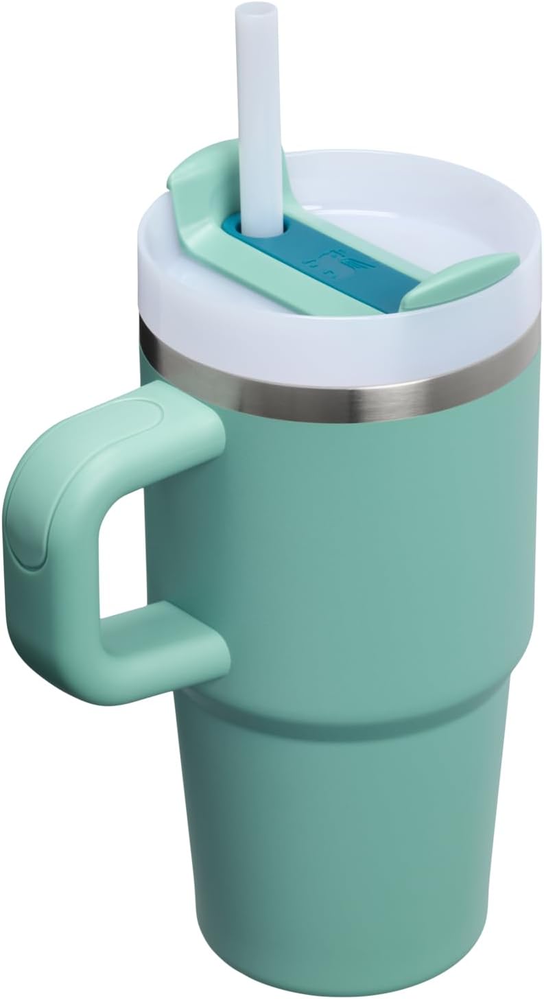 STANLEY Quencher H2.0 Tumbler - 20 oz Insulated Stainless Steel with Handle & Straw | BPA-Free | Spring Green