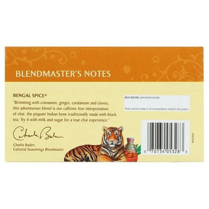 Celestial Seasonings Herbal Tea Bengal Spice 20 Count Pack of 4.