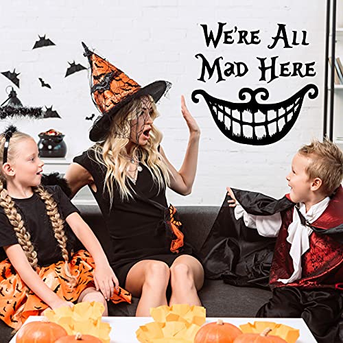 Halloween Smiling Face Wall Decals Sticker Decor - 2 Sheets