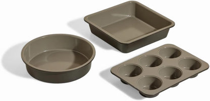 Our Place Wonder Oven Baker’s Kit - 3-Piece Toxin-Free Ceramic Bakeware Set | Oven-Safe Up to 450°F - Char