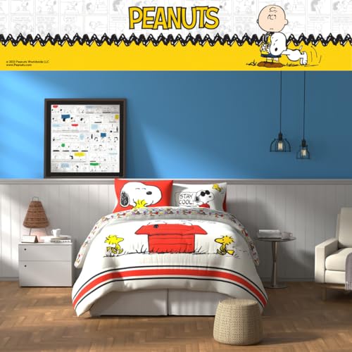 Franco Peanuts Charlie Brown & Snoopy Classic Pals Super Soft Comforter and Sheet Set, 5 Piece Full Size, (Official Licensed Product) Collectibles