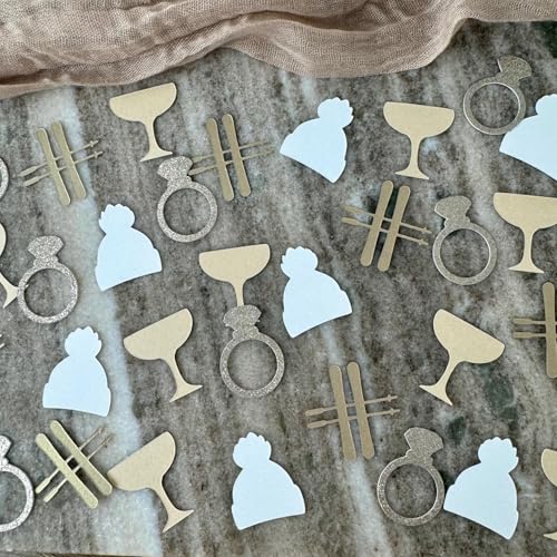 Snowflake Confetti Table Decor 100pcs for Christmas Winter Party Supplies