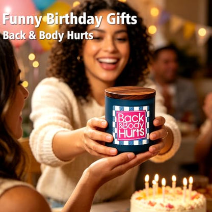Funny Birthday Candle Gift for Women Men - Humorous Lavender Scented Relaxation Candle