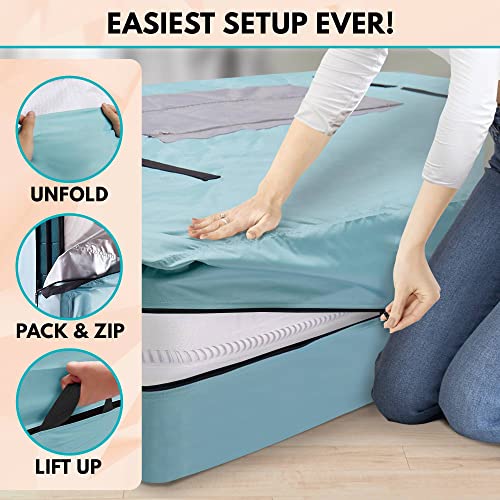Velum Choice Queen Mattress Bags For Moving & Storage - Heavy Duty Mattress Moving Bags 16 Handles, Mattress Cover For Moving, Waterproof Mattress Storage Bag, Queen Mattress Protector Zippered