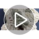 48-Inch Chunky Knit Christmas Tree Skirt Beige with Tree Pattern - Holiday Decor