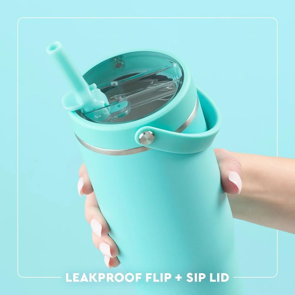 Swig Life 30oz Insulated To-Go Tumbler - Leak Proof Travel Mug with Handle & Straw | Sage Mist
