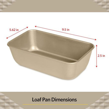 Glad Loaf Baking Pan - Nonstick Heavy Duty Bakeware for Perfect Bread & Cakes | 9.5 x 5.62 x 2.5 Inches