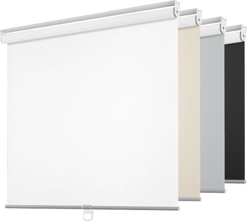 ChrisDowa Cordless 100% Blackout Roller Blinds - Thermal Insulated UV Protection | White, 31" W X 72" H