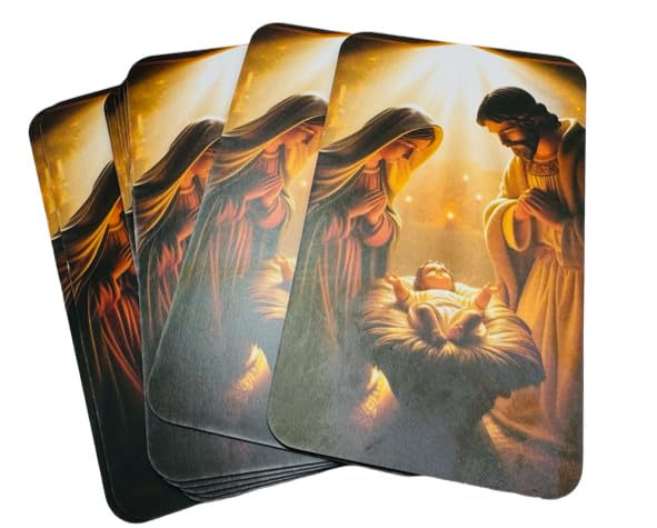 Nativity Christmas Holy Cards Set of 10 - Holy Family Religious Greeting Cards