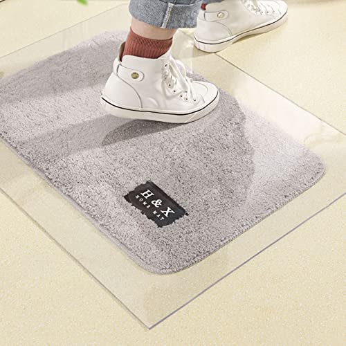 Clear Floor Protector Mat 0.8x1m 2.5x3ft Non-Slip Waterproof Carpet Cover