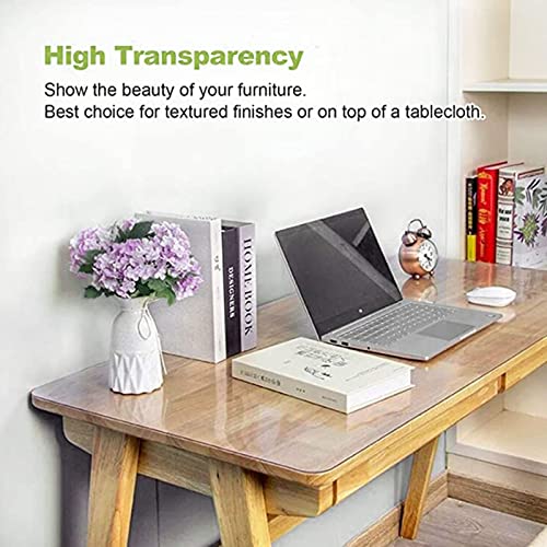 Clear Floor Protector Mat 0.8x1m 2.5x3ft Non-Slip Waterproof Carpet Cover