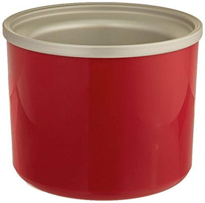 Cuisinart Plastic ICE-RFBR Replacement Freezer Bowl, 1-1/2-Quart Capacity, Red