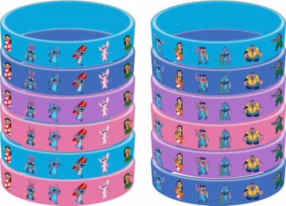 86Pcs Cartoon Birthday Party Decorations Set Including Bracelets Pins Stickers