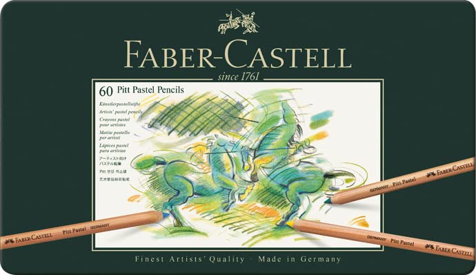 Faber-Castel Faber-Castell Pitt Pastell Colouring Pencil Set of 60, 60 Count (Pack of 1), Assorted