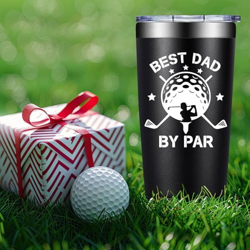 Golf Gift for Dad - Black Dad Tumbler - Perfect Christmas Golf Accessories