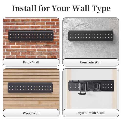 Garage Wall Organizer with Tool Rack - 49.5 Inch, 510 lb Capacity