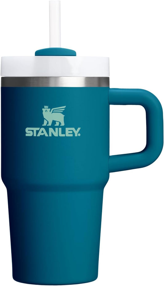 STANLEY Quencher H2.0 Tumbler - 20 oz Insulated Stainless Steel Cup with Handle & Straw | Coastal Teal