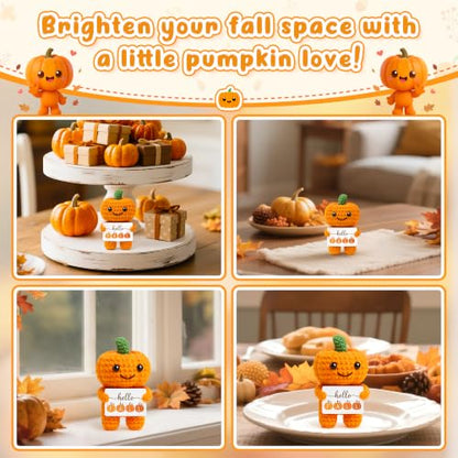 Mini Pumpkin Fall Decor Basket for Thanksgiving & Autumn Home