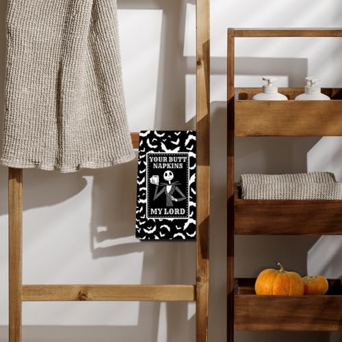 Cheroloven Halloween Poop Bathroom Hand Towels 2 Pack - Nightmare Christmas Kitchen Decor