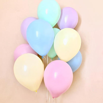 Voircoloria 110pcs Pastel Balloons - 12-Inch Macaron Latex for Weddings, Birthdays & Celebrations