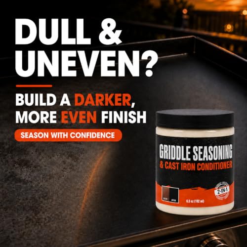 Raulde 6.5oz Cast Iron & Griddle Seasoning Restoration Kit - Flat Top & Skillet Care