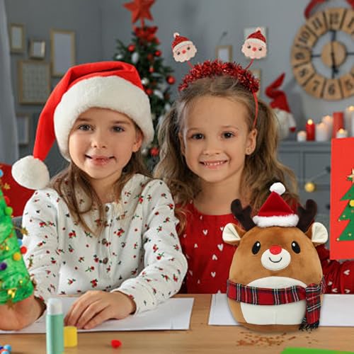 Christmas Milu Deer Plush Toy - 11 Inch Soft Decorative Plushie for Kids & Home - Variation of THIS listing