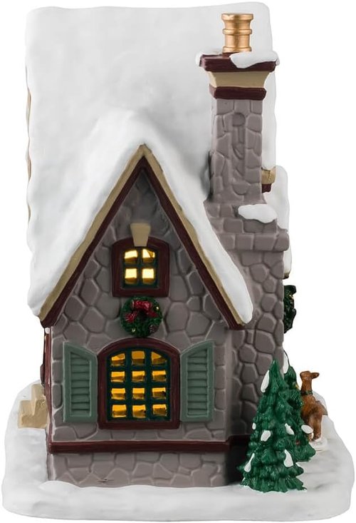 Lemax White Christmas Figurine - Charming Holiday Decor for Festive Celebrations