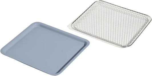 Our Place Wonder Oven Essentials Kit - Extra Air Fryer Basket & Nonstick Bake Pan | Eco-Friendly, Oven Safe | Blue Salt