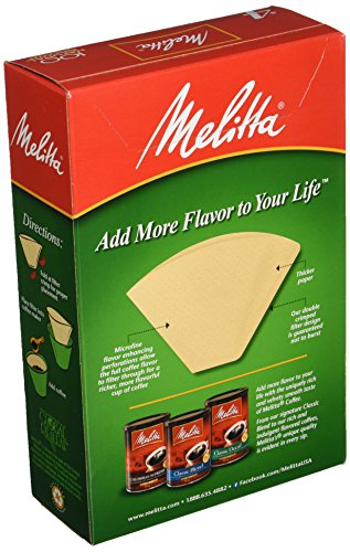 Melitta Super Premium Coffee Filters, Naturan Brown, No. 4, 100-Count Filters (Pack of 3)