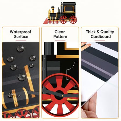 Life Size Train Cardboard Cutout for Events and Decorations