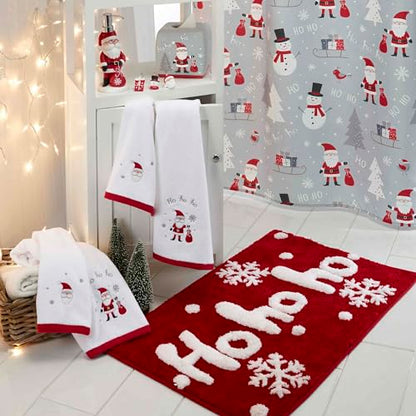 2 Pack Christmas Hand Towels - Soft & Absorbent Cotton Holiday Decor