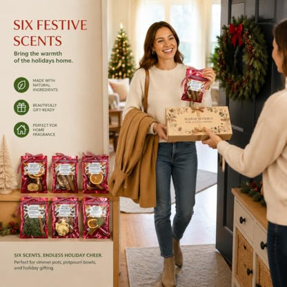 Fall Simmering Potpourri Kit for Home Fragrance - Red, 18 Packs