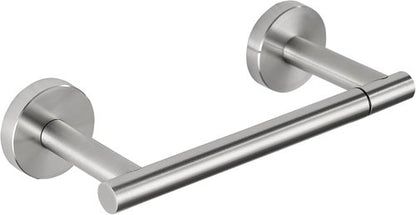 Brushed Nickel Toilet Paper Holder by [Brand Name] - Double Post Pivoting Design, Rustproof & Wall Mount for Mega Rolls