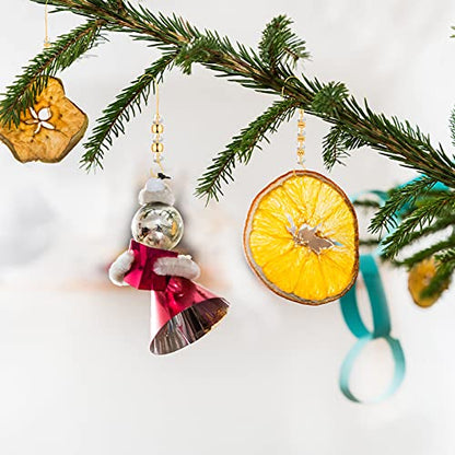 Christmas Ornament Hooks 35 Pack Gold Wire Acrylic Crystal Hangers 5 Styles