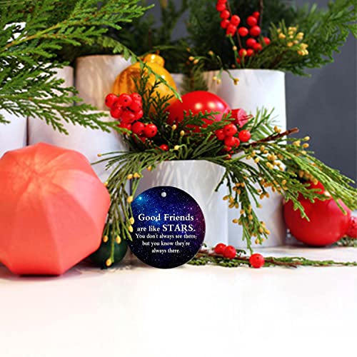 Christmas Ornament 3 Inch Ceramic Keepsake Gift for Friends Holiday Decor