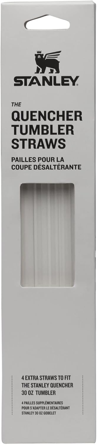 Stanley Quencher Tumbler Straws - Reusable Stainless Steel Replacement Straws | BPA-Free Accessory
