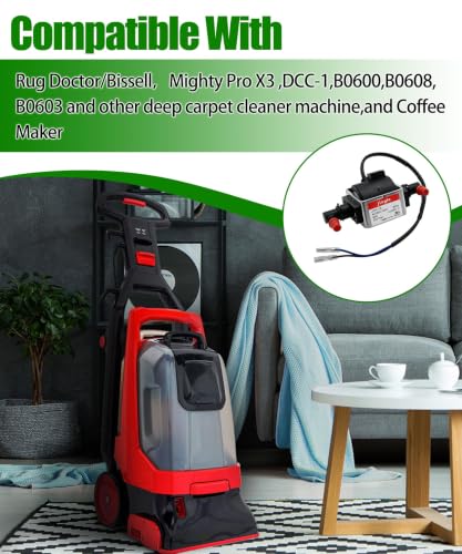 Electromagnetic Water Pump for Carpet Cleaners and Coffee Machines - 2400cc/min 2 Bar