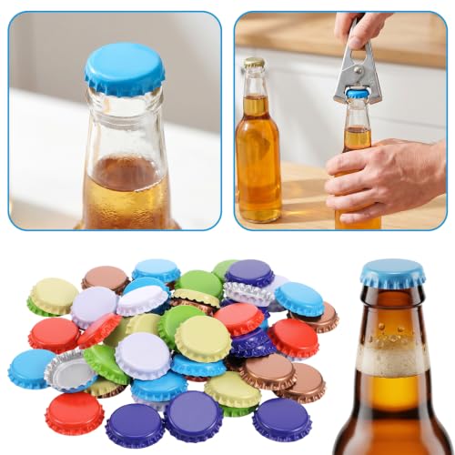350 Pcs Colorful 13mm Oxygen Absorbing Beer Bottle Caps for Home Brewing