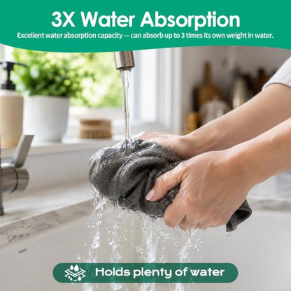 Reusable Microfiber Cleaning Cloths Set for Glass Windows Bathroom Surface