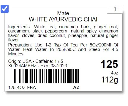 Tealyra - White Ayurvedic Chai - Sweet Spicy - White Tea - Cinnamon - Ginger - Healthy Loose Leaf Tea - Antioxidants Rich - Low Caffeine - 112g (4-ounce)