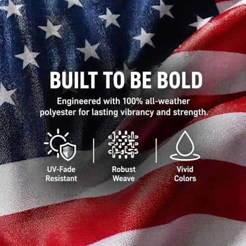 2PCS American Car Flag Window Clip - 18x12 Inch US Flag for Vehicles
